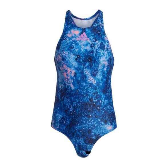 Adidas HI1093 Women's One Piece Melting Salt Swimsuit Summer Beach Pool NWT US 0 - Picture 1 of 7
